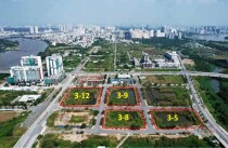 Các lô đất 4 doanh nghiệp tham gia đấu giá trúng ở khu đô thị Thủ Thiêm (TP. HCM).