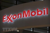 Logo tập đoàn của Exxon Mobil. Ảnh: AFP/TTXVN