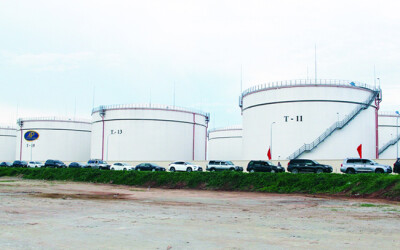 Một góc tổng kho xăng dầu Anh Phát tại khu kinh tế Nghi Sơn. (Ảnh: Báo Thanh Hóa)