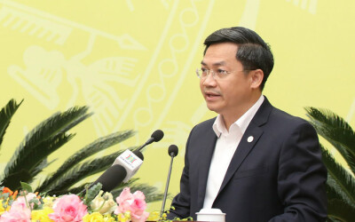 Phó chủ tịch UBND thành phố Hà Nội Hà Minh Hải phát biểu giải trình tại kỳ họp thứ 10 HĐND thành phố.