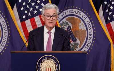 Chủ tịch Fed Jerome Powell trong cuộc họp báo mới nhất của ngân hàng trung ương Mỹ.
