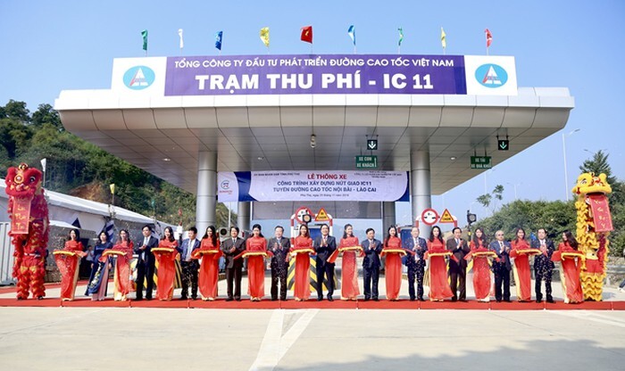 Thông xe nút giao IC 11 trên tuyến cao tốc Nội Bài - Lào Cai kết nối Phú Thọ