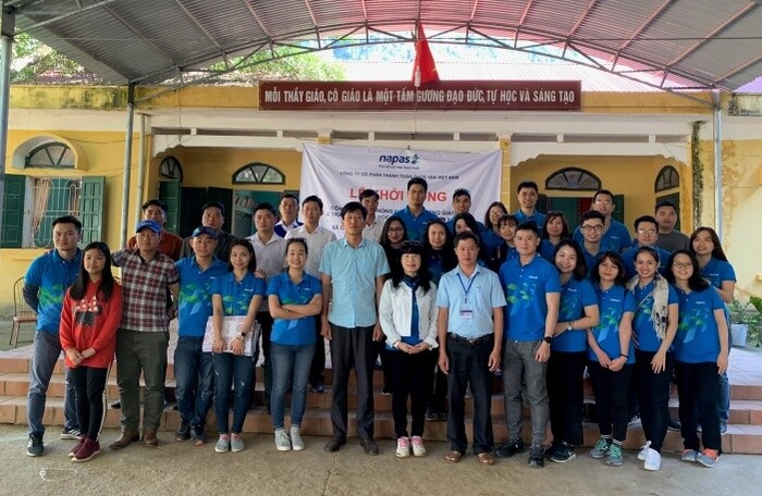  NAPAS khởi công xây dựng công trình phòng học và giáo vụ cho học sinh huyện Đà Bắc, Hòa Bình