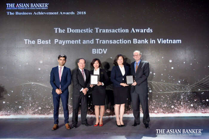 BIDV nhận liên tiếp 2 giải thưởng từ The Asian Banker