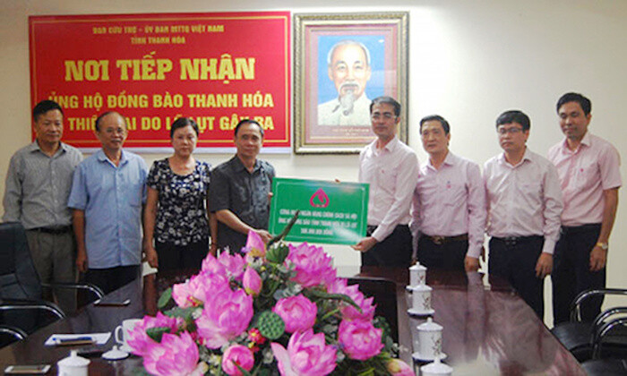 Ngân hàng Chính sách xã hội ủng hộ 500 triệu đồng cho bà con vùng lũ tỉnh Thanh Hóa