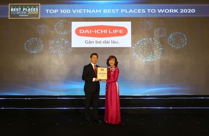 Dai-ichi Life Việt Nam đạt danh hiệu Top 2 nơi làm việc tốt nhất ngành bảo hiểm năm 2020