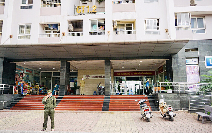 Hà Nội: Phong tỏa tạm thời một tòa chung cư 183 Hoàng Văn Thái