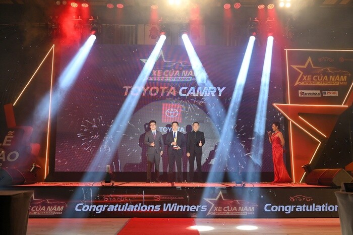 Toyota Camry được bình chọn là mẫu xe của năm 2022