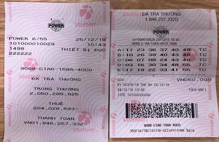 Kết quả Vietlott: Hai vé trúng Jackpot trong đêm Giáng sinh đều được phát hành tại TP. HCM