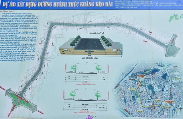 Hà Nội: Có thể cưỡng chế giải phóng mặt bằng cho dự án đường Huỳnh Thúc Kháng kéo dài