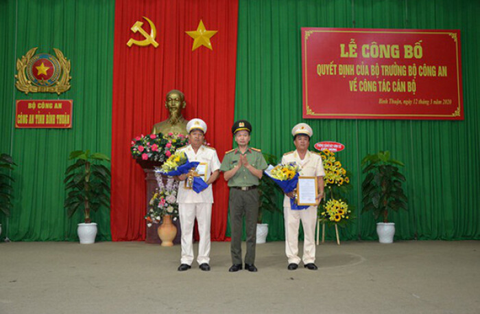 Hai tân Phó giám đốc Công an tỉnh Bình Thuận là ai?