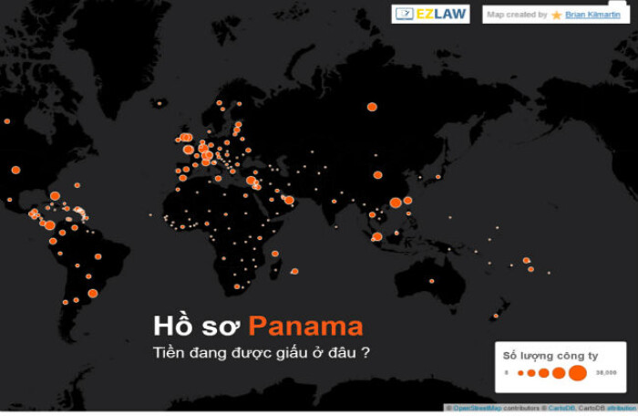 Việt Nam ở đâu trên bản đồ vụ 'Hồ sơ Panama'?