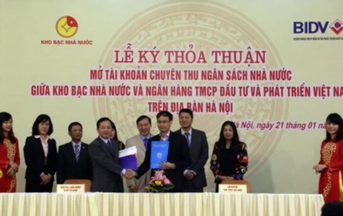 BIDV mở tài khoản thu ngân sách nhà nước tại Hà Nội