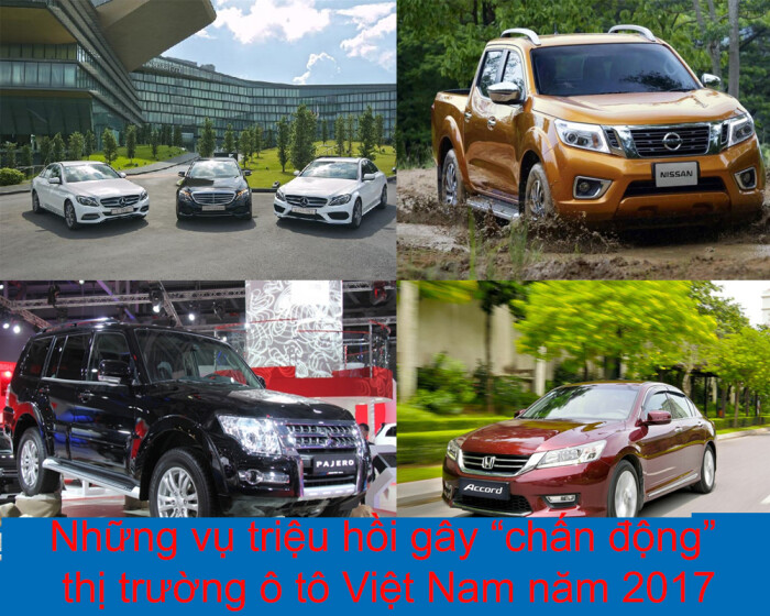 Những vụ triệu hồi 'rúng động' thị trường ô tô Việt Nam 2017