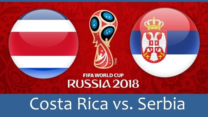 Kết quả tỷ số bóng đá trận Costa Rica vs Serbia: 0-1