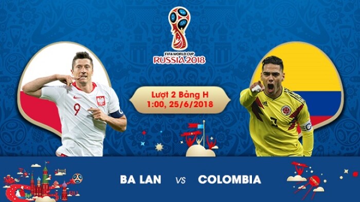 Nhận định, dự đoán kết quả tỷ số trận Ba Lan vs Colombia (1h00 ngày 25/6)
