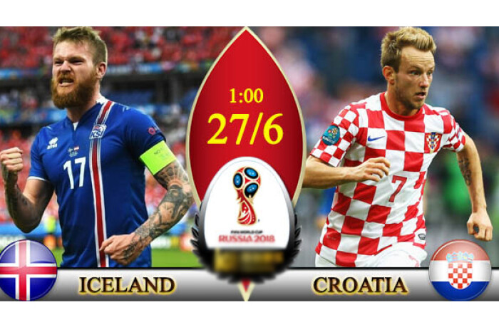 Kết quả tỷ số trận Iceland vs Croatia: Thua đau, Iceland bị loại
