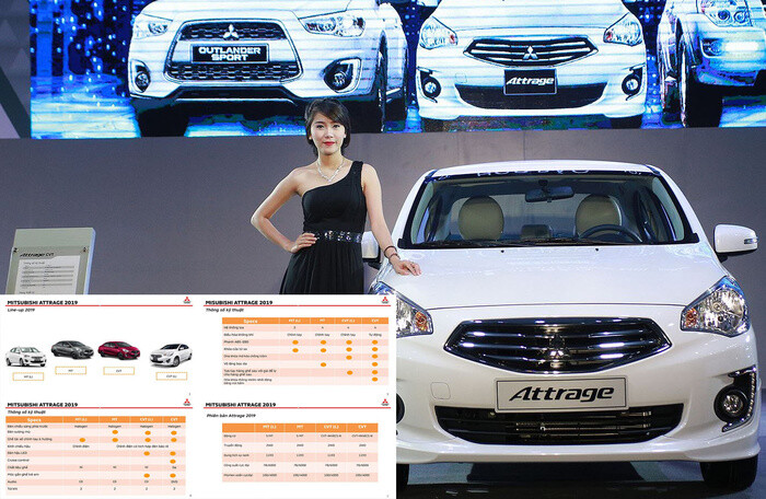 Thông số kỹ thuật của Mitsubishi Attrage 2019 sắp bán ra tại Việt Nam