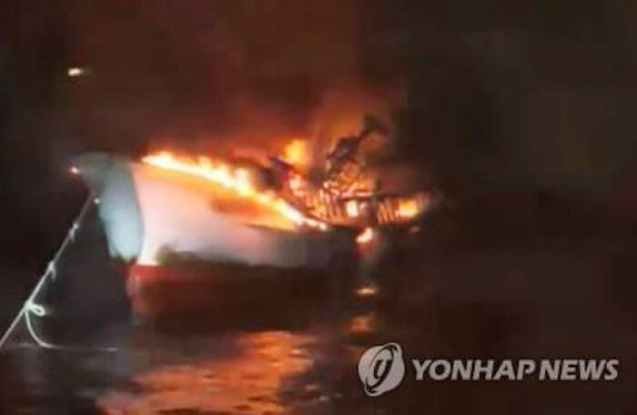 5 người Việt mất tích trong vụ cháy tàu ở đảo Jeju của Hàn Quốc