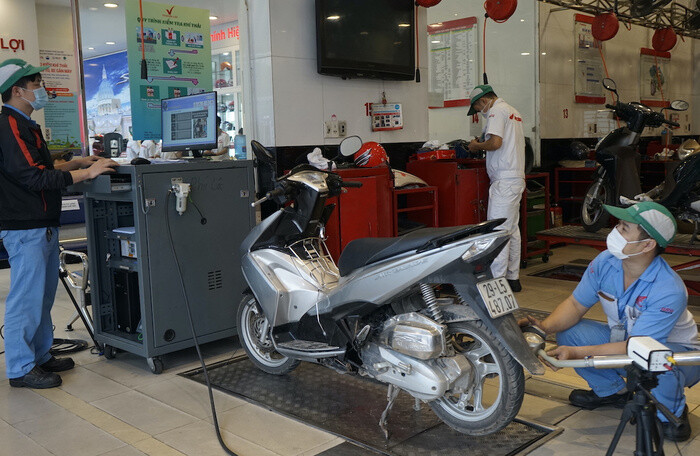 Từ năm 2024, Hà Nội dự kiến kiểm định khí thải xe máy 1 lần/năm
