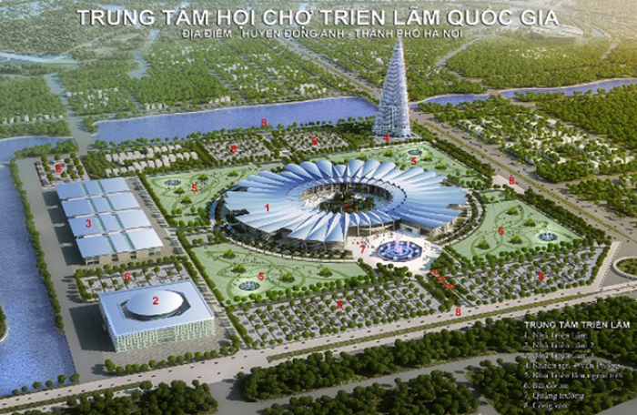 Hà Nội đề nghị sớm phê duyệt dự án Trung tâm Hội chợ Triển lãm Quốc gia