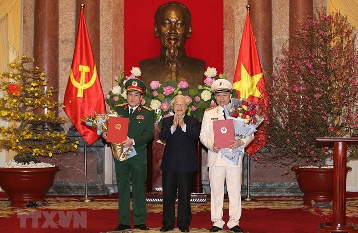 Bộ trưởng Tô Lâm và Chủ nhiệm Tổng cục chính trị Lương Cường được thăng hàm Đại tướng