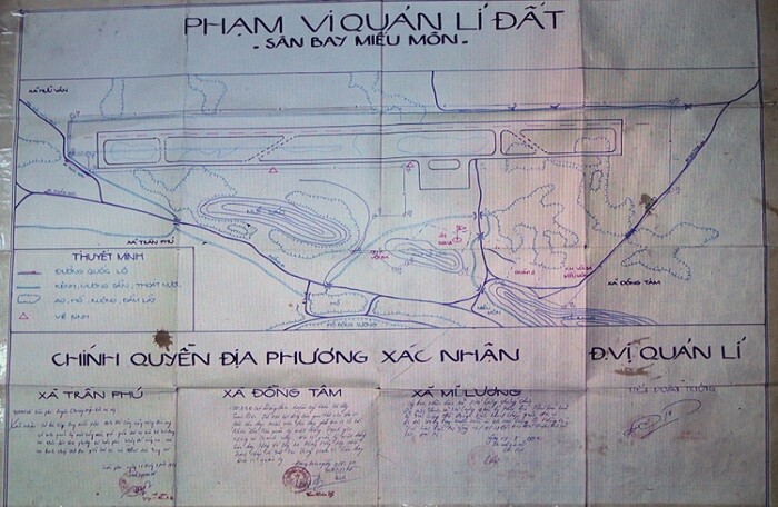 Hà Nội bất ngờ công bố bản đồ sân bay Miếu Môn ở Đồng Tâm