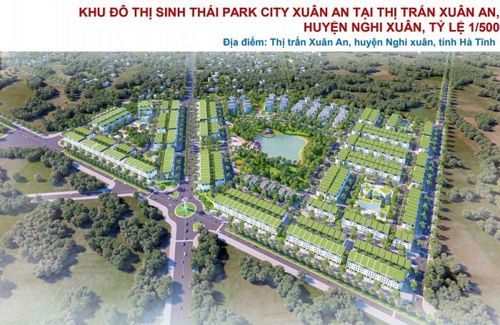 Hà Tĩnh duyệt đồ án quy hoạch khu đô thị sinh thái Park City Xuân An gần 27ha