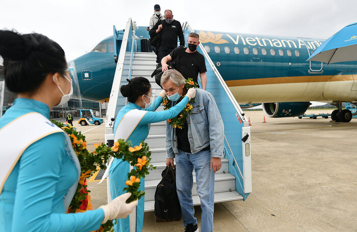 Đà Nẵng đón chuyến bay đầu tiên thí điểm đón khách quốc tế đến Việt Nam