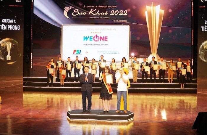 Giải quyết bài toán chuyển đổi số đơn giản, WEONE đạt giải thưởng Sao Khuê 2022