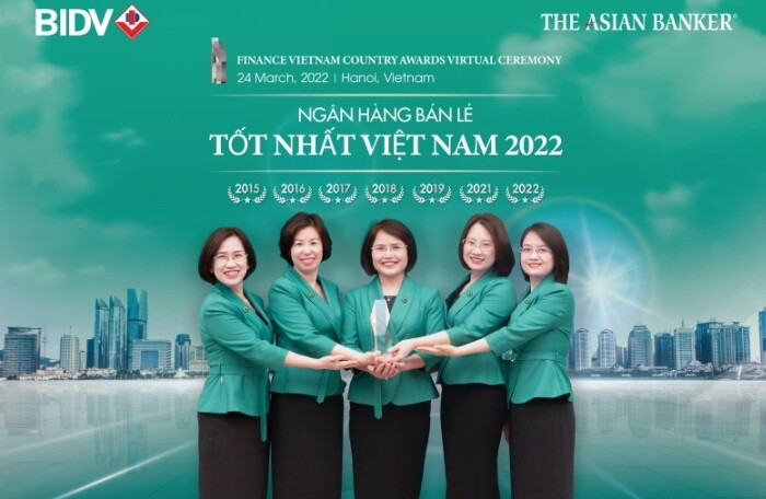 BIDV nhận giải ‘Ngân hàng dành cho khách hàng cá nhân tốt nhất Việt Nam’ lần thứ 7