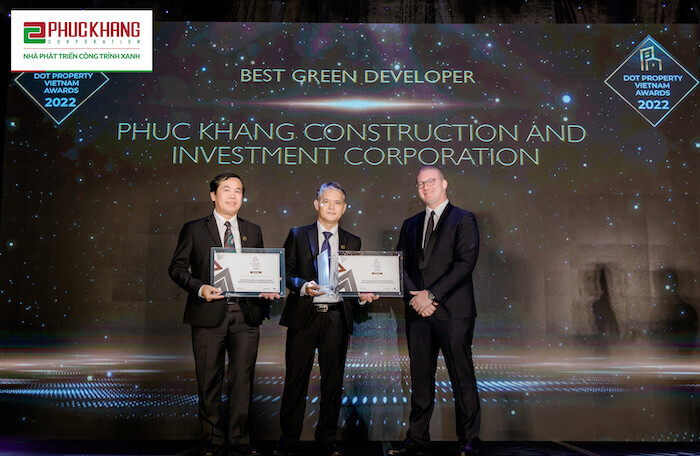 Phuc Khang Corporation ‘lập cú đúp’ tại Dot Property Vietnam Awards 2022