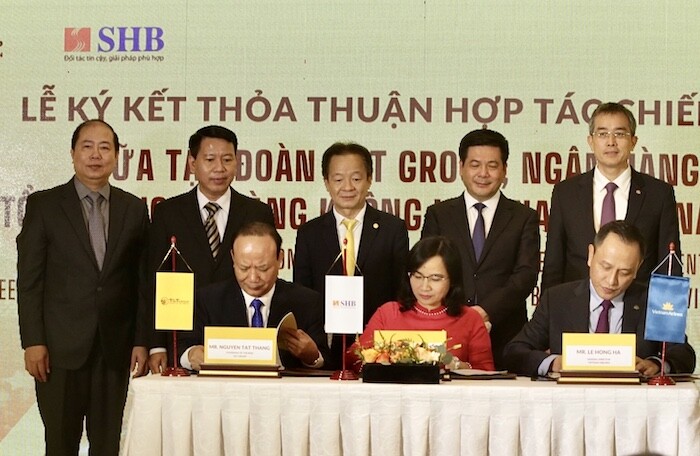 T&T Group, SHB hợp tác chiến lược với Vietnam Airlines và VNR