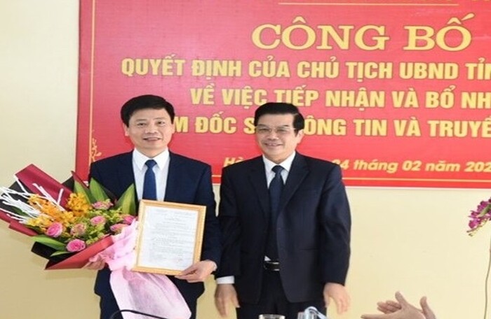 Phó Tổng biên tập Báo Hà Tĩnh Nguyễn Công Thành làm Giám đốc Sở Thông tin và Truyền thông