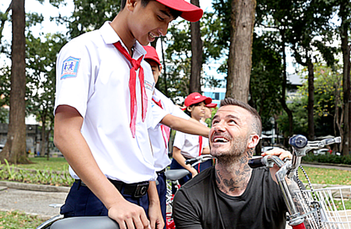 David Beckham đến Sài Gòn quảng bá cho hãng bảo hiểm
