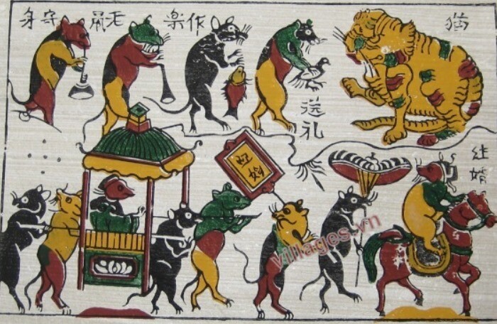 Triết lý thế cuộc từ bức tranh 'Đám cưới chuột' nổi tiếng của làng Đông Hồ