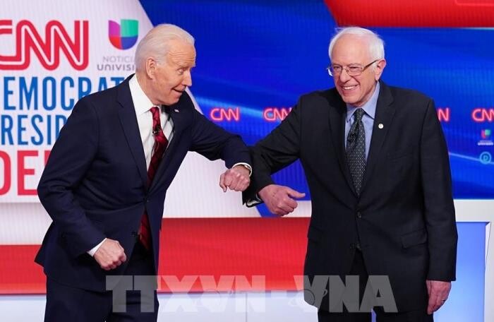 Bầu cử Mỹ 2020: Ông Sanders tuyên bố ủng hộ ứng cử viên tổng thống Biden