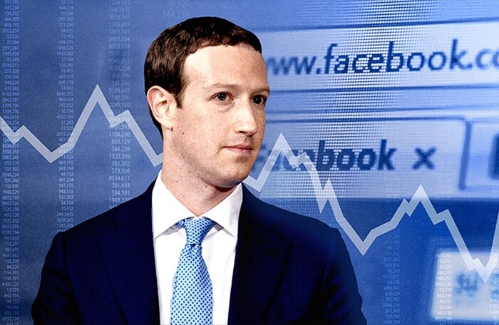 Sau cú 'sảy chân', vốn hóa thị trường của Facebook 'bốc hơi' hơn 130 tỷ USD