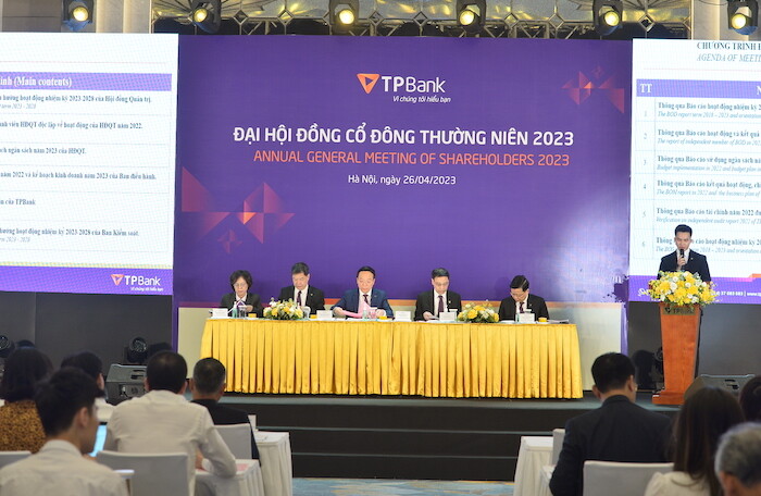 ĐHĐCĐ TPBank: Đặt kế hoạch kinh doanh 8.700 tỷ trong năm 2023, tăng trưởng an toàn, bền vững