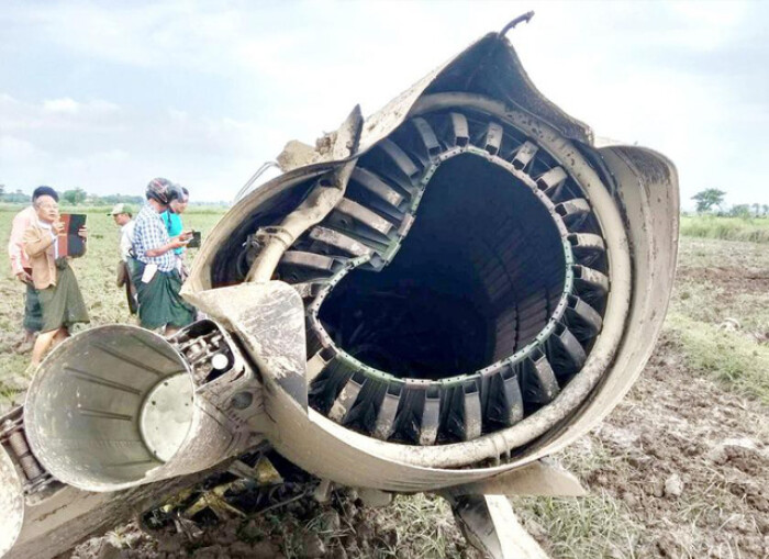 Hai máy bay do Trung Quốc sản xuất rơi liên tiếp ở Myanmar, 3 người chết