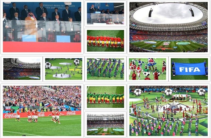 'Mãn nhãn' với những màn trình diễn ấn tượng trong lễ khai mạc World Cup 2018