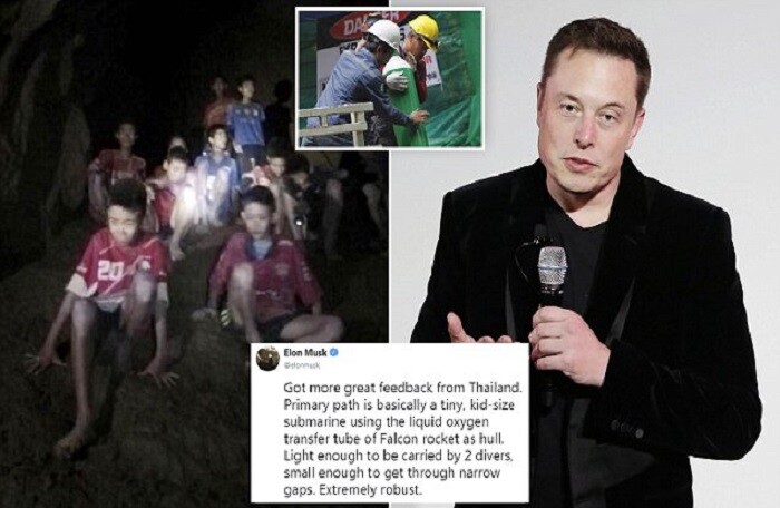 Thái Lan từ chối sử dụng ‘phương tiện đặc biệt’ của Elon Musk để giải cứu đội bóng nhí