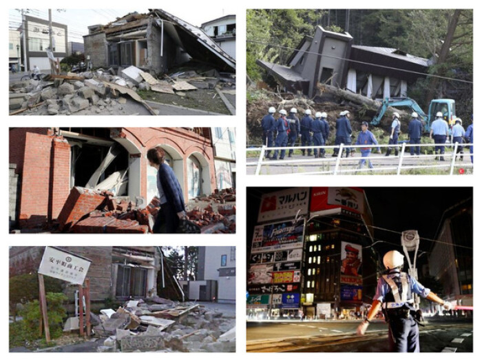 Sau siêu bão Jebi, Nhật Bản lại ‘lao đao’ vì động đất