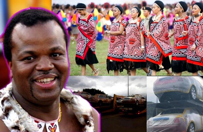 Quốc vương châu Phi mua 19 siêu xe Roll-Royces tặng 15 người vợ