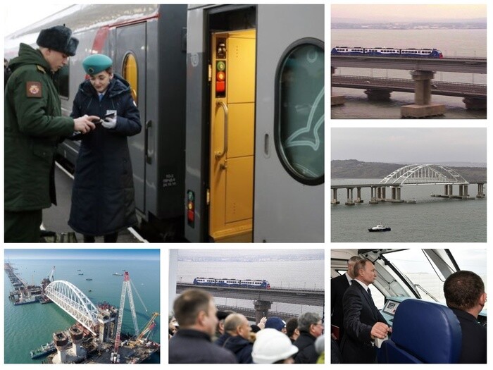 Cận cảnh cây cầu đường sắt dài nhất châu Âu nối Nga và Crimea