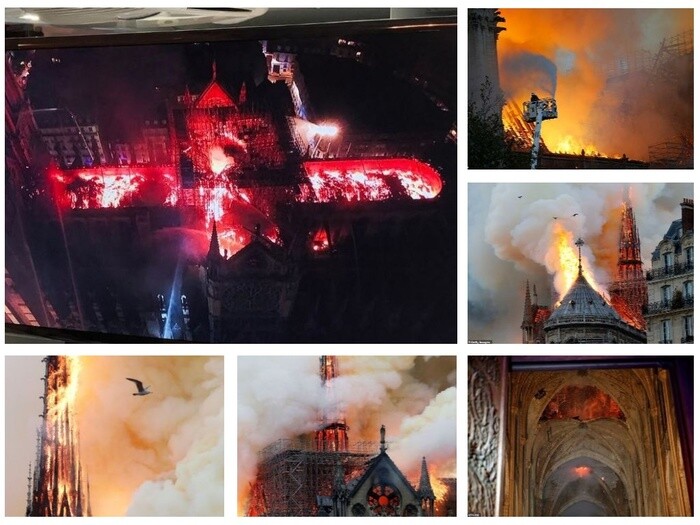 Nhà thờ Đức Bà Paris: Toàn cảnh hiện trường sau đám cháy lịch sử
