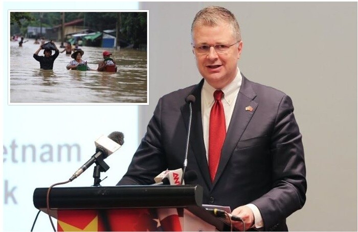 Mỹ viện trợ 100.000 USD giúp Việt Nam ứng phó bão tại miền Trung