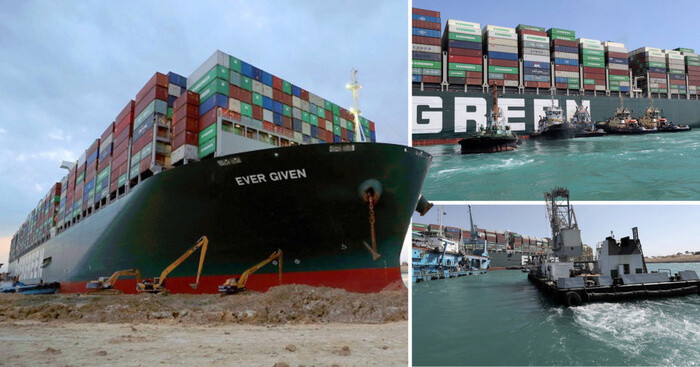 Vẫn bị giam tại Ai Cập, tàu Ever Given tính giải phóng 18.000 container