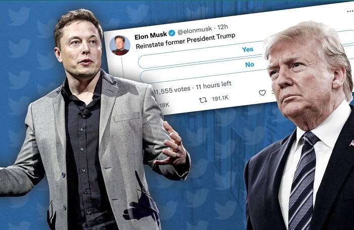 Được tỷ phú Elon Musk khôi phục tài khoản Twitter, ông Trump không hào hứng