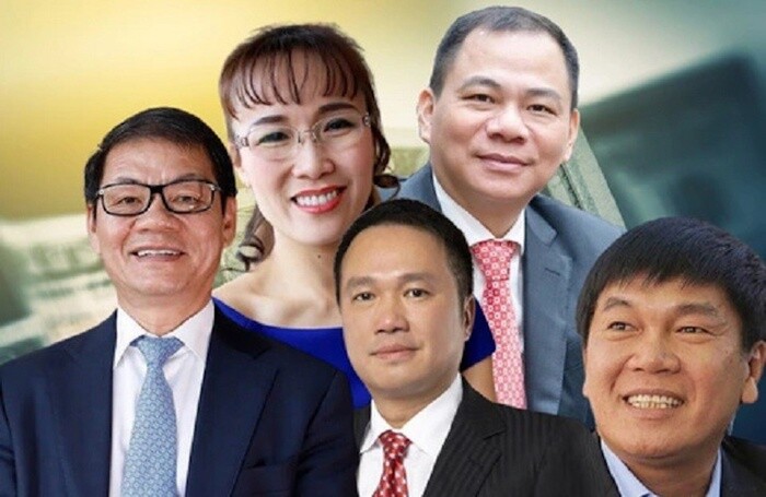Khối tài sản khổng lồ trong tay 5 người giàu nhất Việt Nam